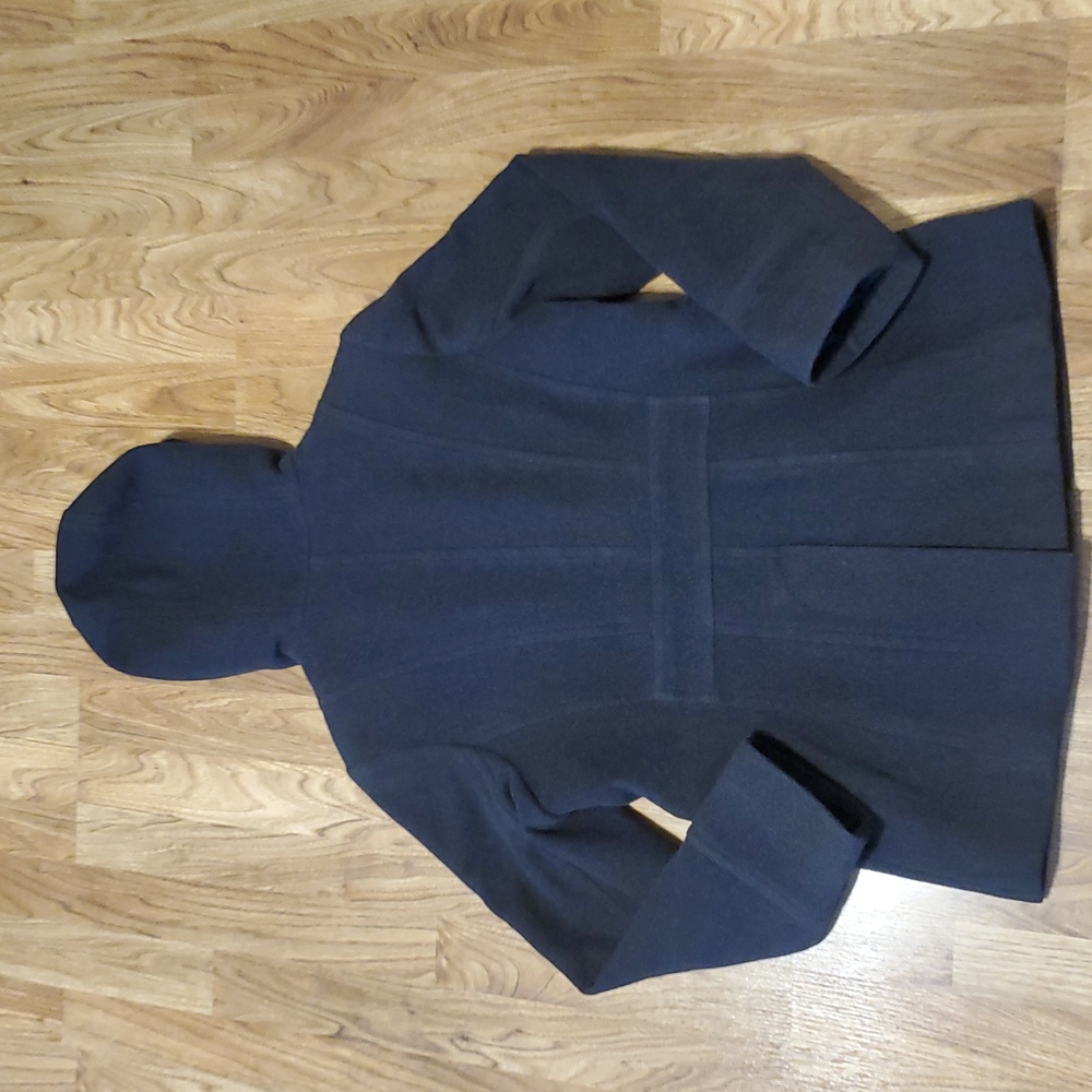 London Fog Charcoal Hooded Peacoat Jacket Womens Size PL - Picture 10 of 15